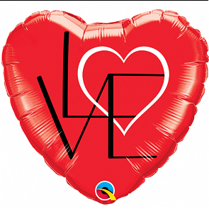 ADD-BAL8 18吋Love心形鋁箔升氣球 ADD-BAL8 18吋Love心形鋁箔升氣球